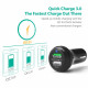 RAVPower USB Car Charger 2xUSB Qualcomm Quick Charge 3.0 36W Black (RP-VC007)